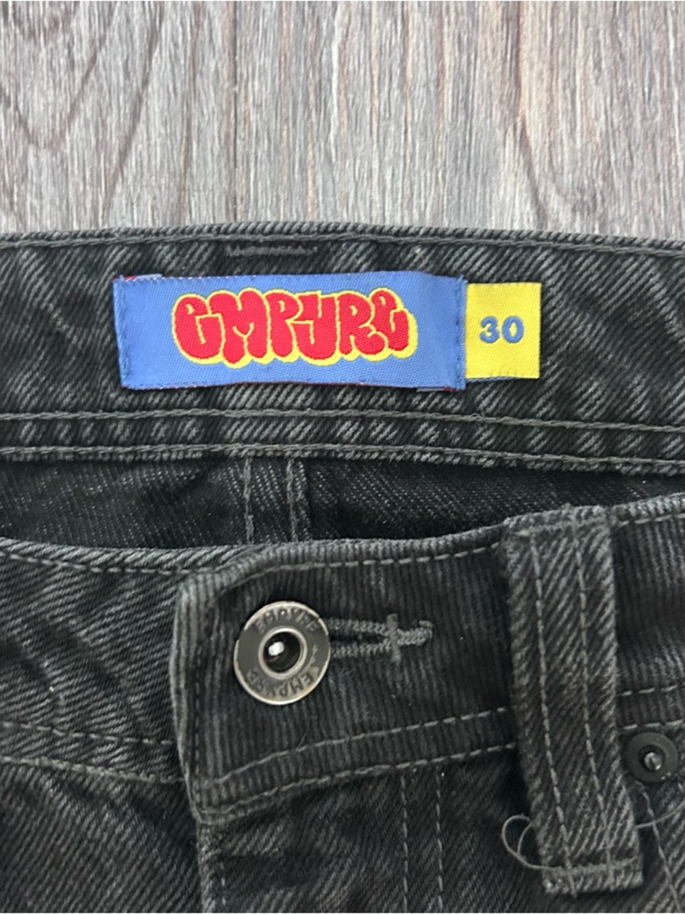 Empyre Shmutz Black Denim Skate Shorts 30 - Picture 7 of 10